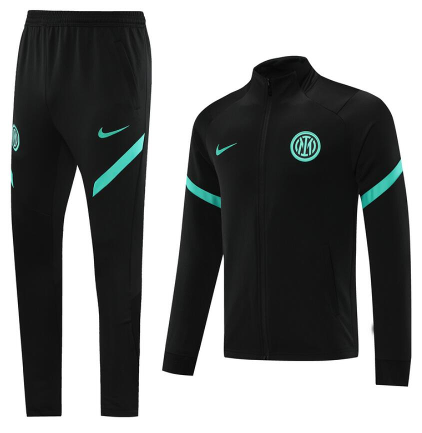 2021/22 Inter Milan Black Training Kits Jacket with Pants